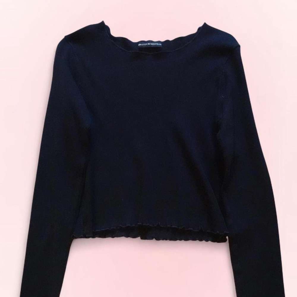 Limited Edition Brandy Melville Navy Long Sleeve Top